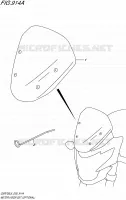 WINDSCREEN (OPTIONAL) for Suzuki GSR 750 2015