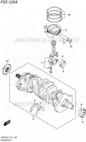CRANKSHAFT for Suzuki GSR 750 2015