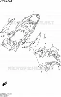 REAR FENDER for Suzuki GSR 750 2015