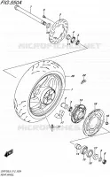 REAR WHEEL for Suzuki GSR 750 2015