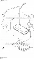 BATTERY for Suzuki GSR 750 2014