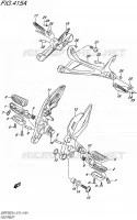 FOOTREST for Suzuki GSR 750 2014