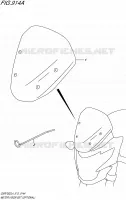 WINDSCREEN (OPTIONAL) for Suzuki GSR 750 2014