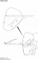 WINDSCREEN (OPTIONAL) for Suzuki GSR 750 2014