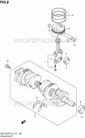 CRANKSHAFT for Suzuki GSX-F 1250 2014