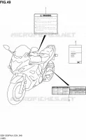 LABEL for Suzuki GSX-F 1250 2014
