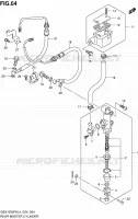 REAR MASTER CYLINDER for Suzuki GSX-F 1250 2014