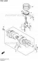CRANKSHAFT for Suzuki GSX-F 1250 2015
