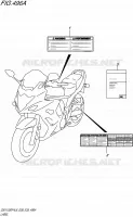 LABEL (GSX1250FAL6 E28) for Suzuki GSX-F 1250 2016