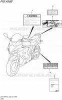 LABEL (GSX1250FAL6 E33) for Suzuki GSX-F 1250 2016