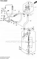 REAR MASTER CYLINDER for Suzuki GSX-F 1250 2016