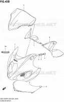 FAIRING   LABELS (MODELE K2) for Suzuki HAYABUSA 1300 2000