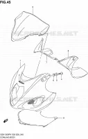 FAIRING   LABELS (MODELE X/Y) for Suzuki HAYABUSA 1300 2000