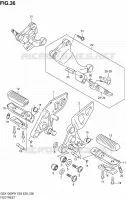 FOOTREST for Suzuki HAYABUSA 1300 2000