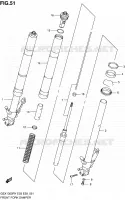 FRONT FORK for Suzuki HAYABUSA 1300 2000