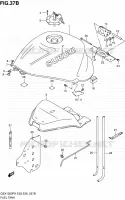 FUEL TANK (MODELE K1) for Suzuki HAYABUSA 1300 2000