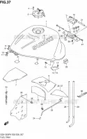 FUEL TANK (MODELE X) for Suzuki HAYABUSA 1300 2000