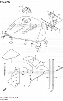FUEL TANK (MODELE Y) for Suzuki HAYABUSA 1300 2000
