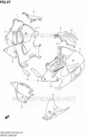 LOWER COWLING (MODELE X) for Suzuki HAYABUSA 1300 2000