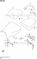 SEAT (MODELE X/Y) for Suzuki HAYABUSA 1300 2000