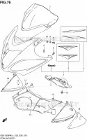 FAIRING   LABELS for Suzuki HAYABUSA 1300 2014