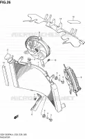 RADIATOR (GSX1300RAL4 E03) for Suzuki HAYABUSA 1300 2014