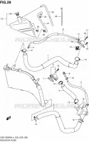 RADIATOR HOSE for Suzuki HAYABUSA 1300 2014