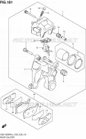 REAR CALIPER for Suzuki HAYABUSA 1300 2014