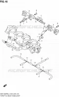 THROTTLE BODY (GSX1300RAL4 E03) for Suzuki HAYABUSA 1300 2014