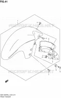 FRONT FENDER for Suzuki HAYABUSA 1300 2014