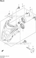 HEADLIGHT for Suzuki HAYABUSA 1300 2014