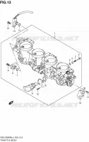 THROTTLE BODY for Suzuki HAYABUSA 1300 2014