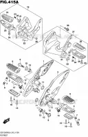 FOOTREST for Suzuki HAYABUSA 1300 2014