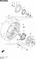 REAR WHEEL for Suzuki HAYABUSA 1300 2014