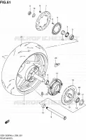 REAR WHEEL for Suzuki HAYABUSA 1300 2014