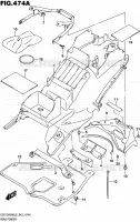 REAR FENDER for Suzuki HAYABUSA 1300 2016