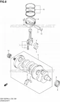 CRANKSHAFT for Suzuki HAYABUSA 1300 2015