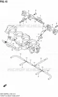 THROTTLE BODY (GSX1300RAL4 E19) for Suzuki HAYABUSA 1300 2015