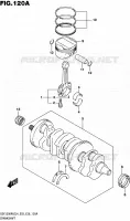 CRANKSHAFT for Suzuki HAYABUSA 1300 2014