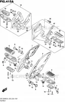 FOOTREST for Suzuki HAYABUSA 1300 2014