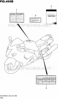 LABEL (GSX1300RAZL4 E28) for Suzuki HAYABUSA 1300 2014
