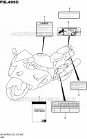 LABEL (GSX1300RAZL4 E33) for Suzuki HAYABUSA 1300 2014