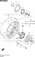 REAR WHEEL for Suzuki HAYABUSA 1300 2014