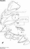 FAIRING   LABELS for Suzuki HAYABUSA 1300 2014