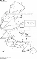 FAIRING   LABELS for Suzuki HAYABUSA 1300 2014