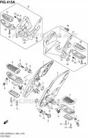 FOOTREST for Suzuki HAYABUSA 1300 2014