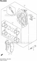FRONT CALIPER for Suzuki HAYABUSA 1300 2014