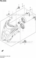HEADLIGHT (N/REFLECTOR) for Suzuki HAYABUSA 1300 2014