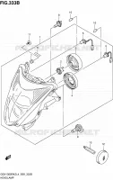HEADLIGHT (W/REFLECTOR) for Suzuki HAYABUSA 1300 2014