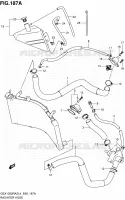 RADIATOR HOSE for Suzuki HAYABUSA 1300 2014